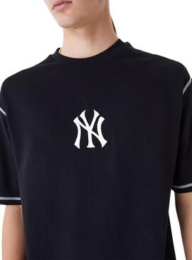 Maglietta New Era New York Yankees MLB nera uomo