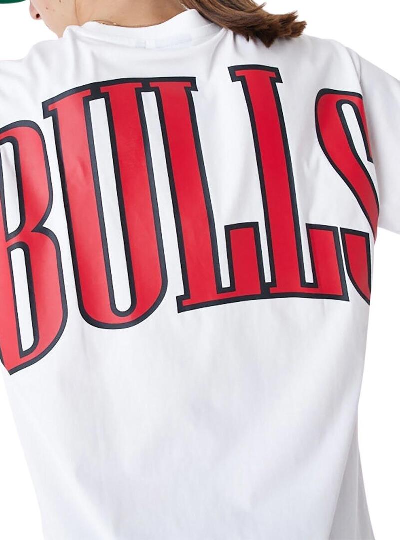 Maglietta New Era Chicago Bulls NBA Bianca Uomo