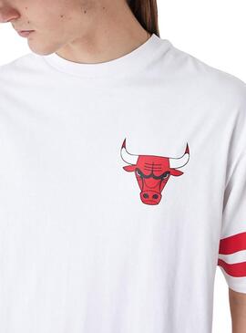 Maglietta New Era Chicago Bulls NBA Bianca Uomo