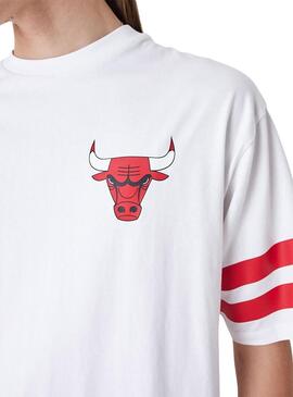 Maglietta New Era Chicago Bulls NBA Bianca Uomo