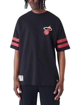 Maglietta New Era Miami Heat NBA nera Uomo