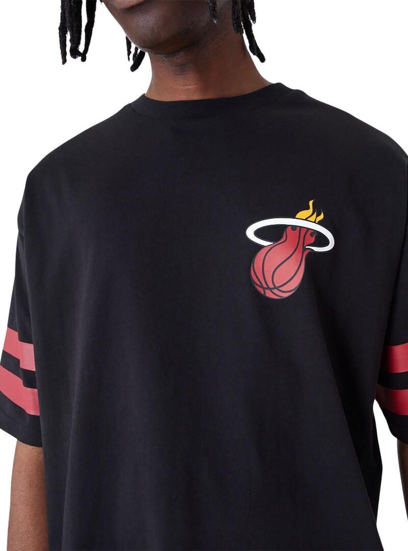 Maglietta New Era Miami Heat NBA nera Uomo