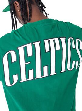 Maglietta New Era NBA Boston Celtics Verde Uomo