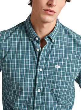 Camicia Pepe Jeans Patton Verde per Uomo