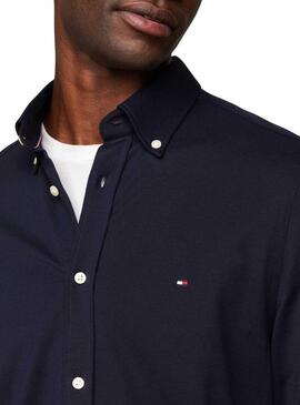 Camicia Tommy Hilfiger 1985 blu scuro per uomo