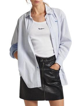 Camicia Pepe Jeans Pixie blu per donna