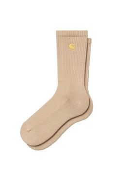 Calze Carhartt Chase Socks Beige per Uomo