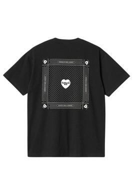 Maglietta Carhartt Heart Bandana Nera per Uomo