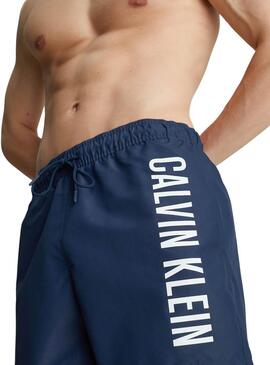 Costume da bagno Calvin Klein Drawstring Marino per uomo.