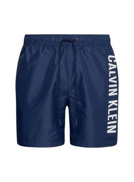 Costume da bagno Calvin Klein Drawstring Marino per uomo.