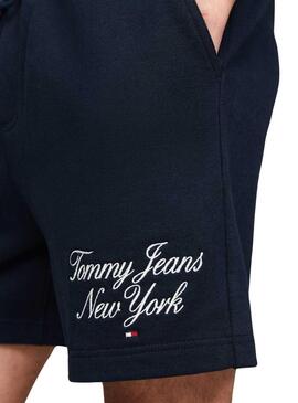 Bermuda Tommy Jeans Luxe Marino per Uomo