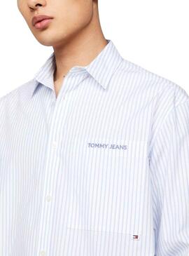 Camicia Tommy Jeans Classic Strisce per Uomo