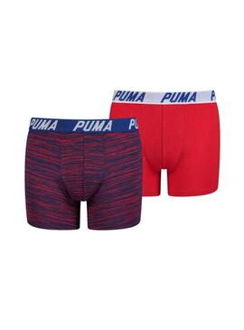 Pack Boxer Puma Basic Rosso Bambino
