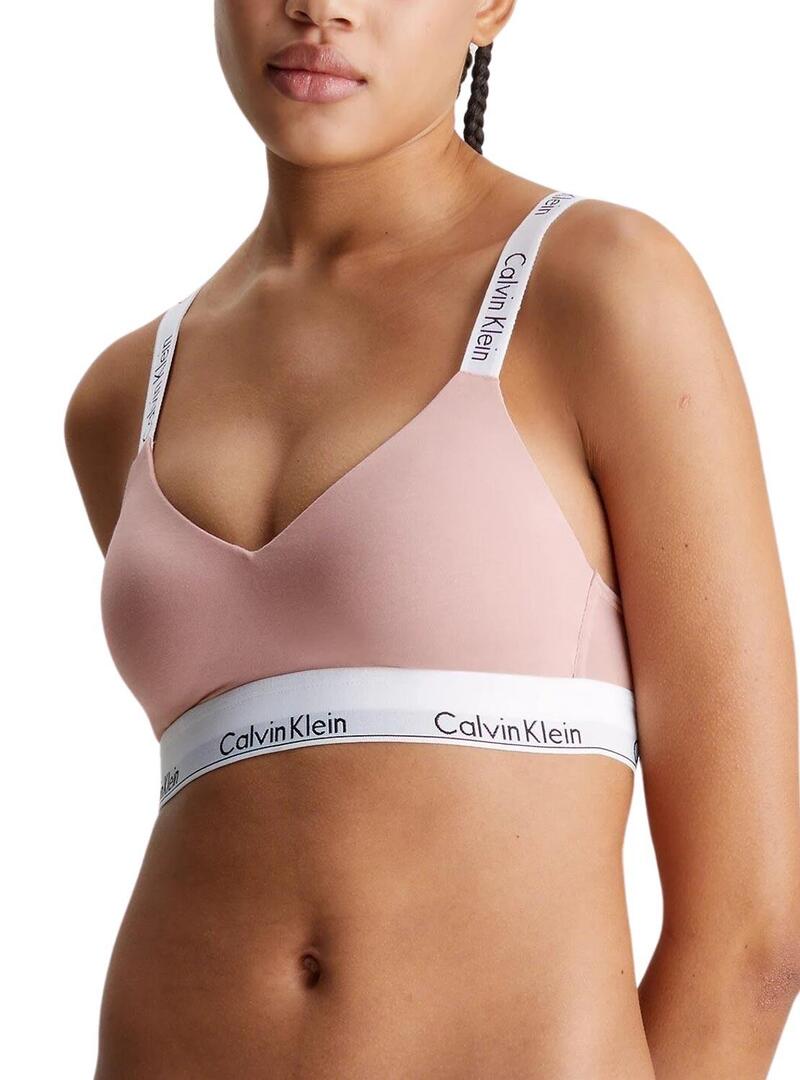 Bralette Calvin Klein Light Rosa per Donna