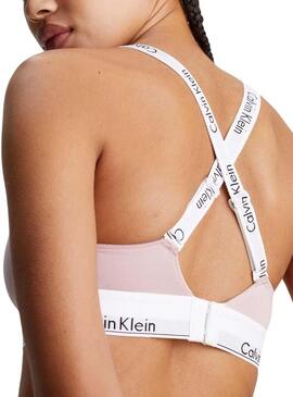 Bralette Calvin Klein Light Rosa per Donna