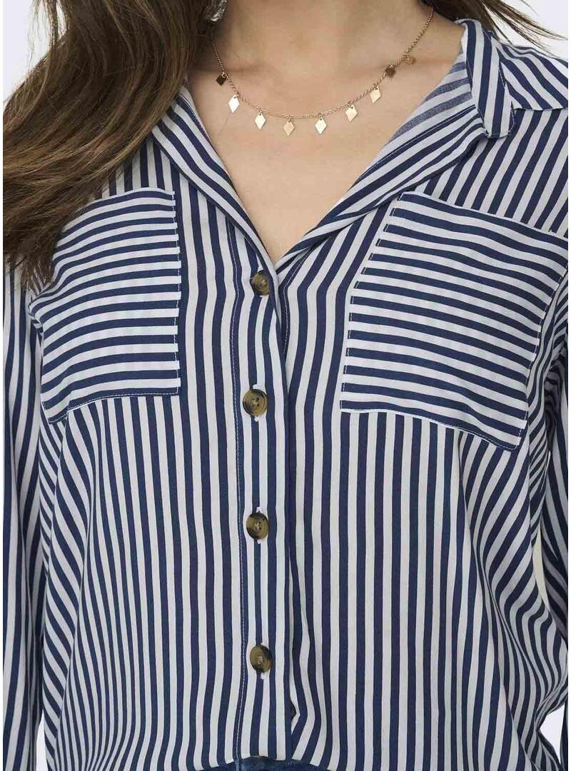 Camicia a righe Only Yasmin per donna.