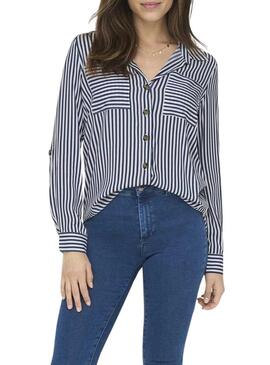 Camicia a righe Only Yasmin per donna.