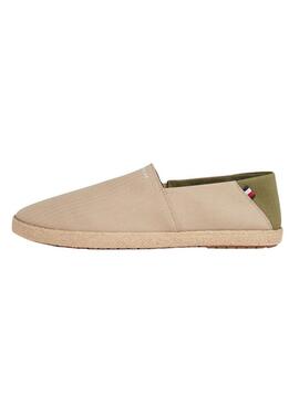 Espadrilles Tommy Hilfiger Core beige per uomo.