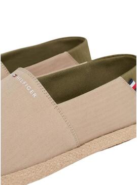 Espadrilles Tommy Hilfiger Core beige per uomo.