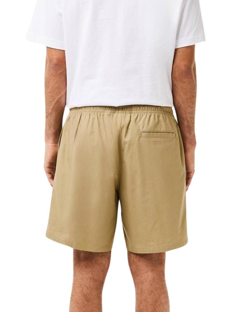 Bermuda Lacoste Relaxed Beige per Uomo