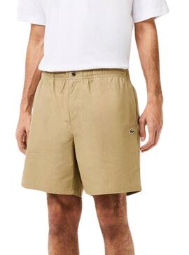 Bermuda Lacoste Relaxed Beige per Uomo