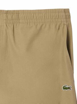 Bermuda Lacoste Relaxed Beige per Uomo