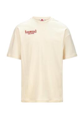 Maglietta Kappa Lerice Beige per Uomo