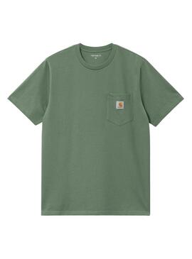 Maglietta Carhartt Pocket verde per uomo