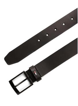 Cintura in pelle nera da uomo Tommy Hilfiger Adan.