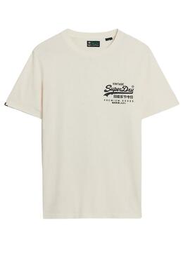 Maglietta Superdry Tokyo Beige per Uomo