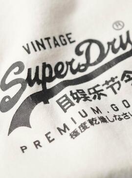 Maglietta Superdry Tokyo Beige per Uomo