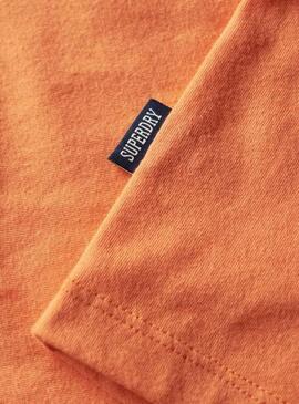 Maglietta Superdry Logo Arancione per Uomo