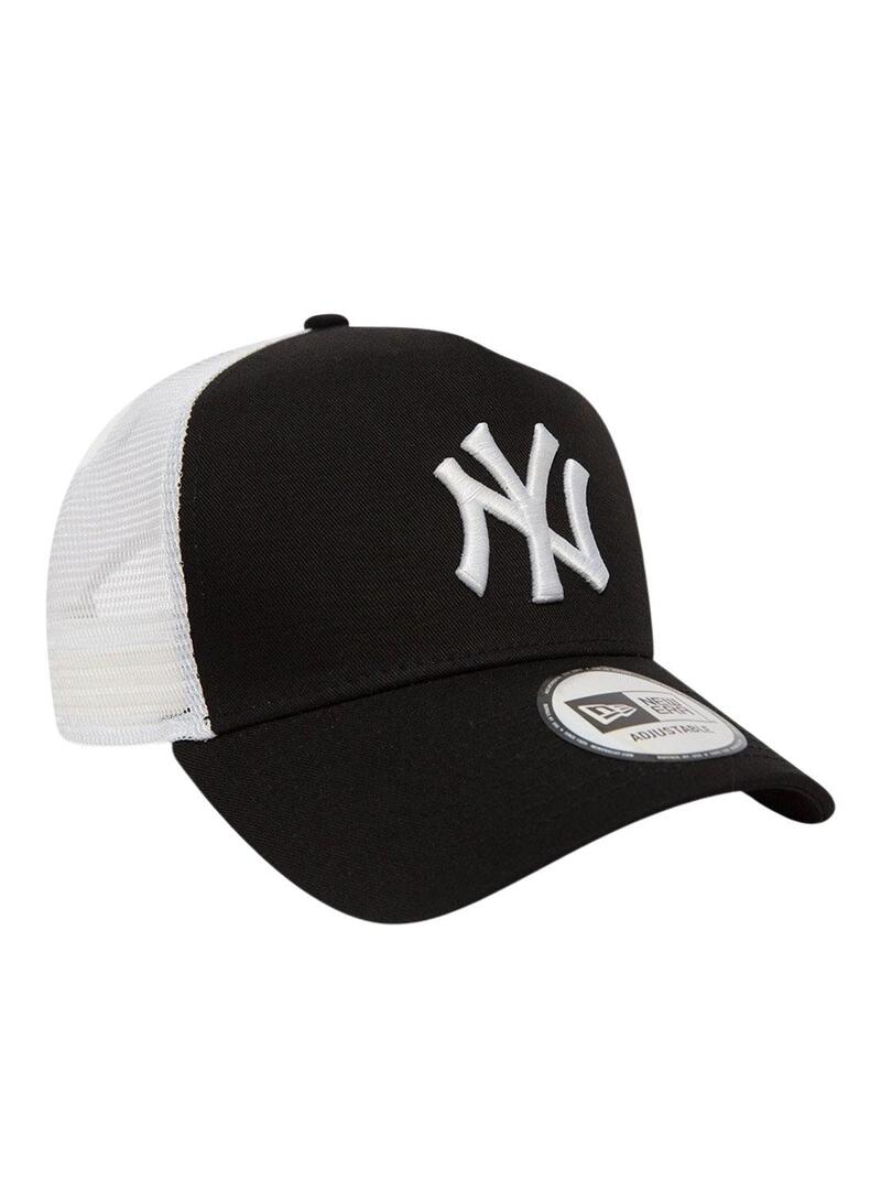 Cappello New Era New York Yankees Clean Trucker Bianco