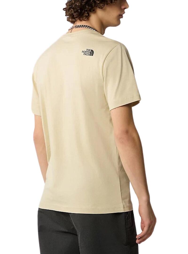 Maglietta The North Face Fine Tee Beige Uomo