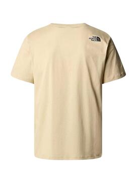 Maglietta The North Face Fine Tee Beige Uomo