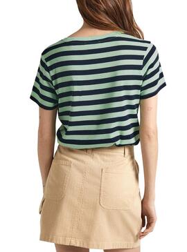 Maglietta Pepe Jeans Jinx Verde per Donna