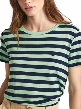 Maglietta Pepe Jeans Jinx Verde per Donna