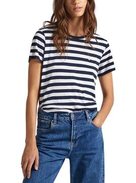 Maglietta Pepe Jeans Jinx Marina per Donna