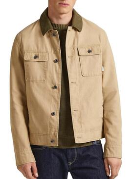 Giacca Pepe Jeans Valtari Beige per Uomo