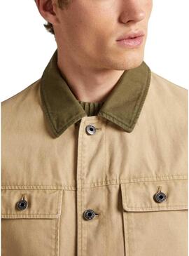 Giacca Pepe Jeans Valtari Beige per Uomo