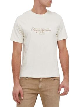 Maglietta Pepe Jeans Chris Bianca per Uomo