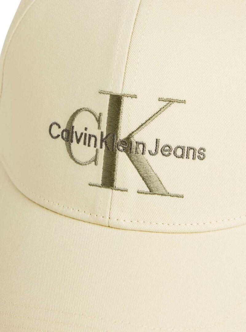 Cappello Calvin Klein Monogram Beige per uomo