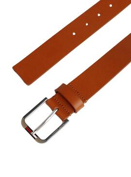 Cintura Tommy Jeans Austin Camel per uomo