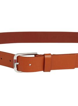 Cintura Tommy Jeans Austin Camel per uomo