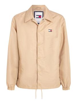 Giacca Tommy Jeans Coach Beige per Uomo