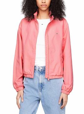 Giacca Tommy Jeans Essential Rosa per Donna