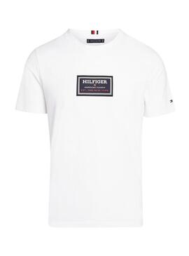 Maglietta uomo bianca Tommy Hilfiger Label HD