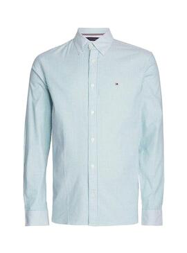 Camicia Tommy Hilfiger 1985 Oxford a righe verde