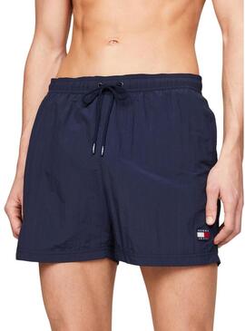 Costume da bagno Tommy Jeans Crinkle Navy per uomo