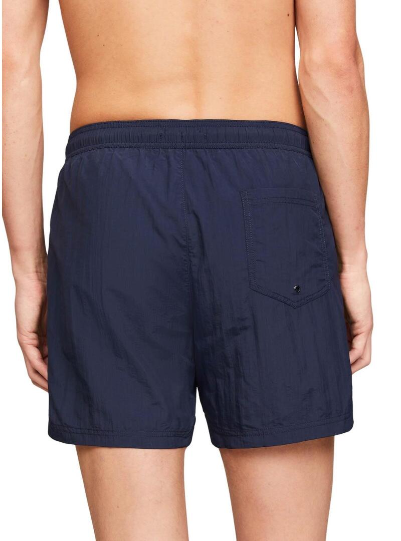 Costume da bagno Tommy Jeans Crinkle Navy per uomo